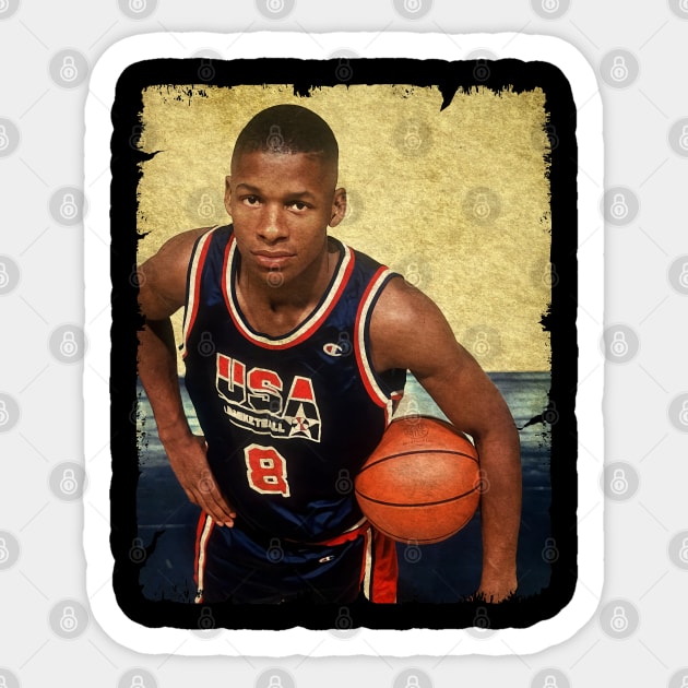 Ray Allen Reppin Team USA, 1995 Sticker by Wendyshopart